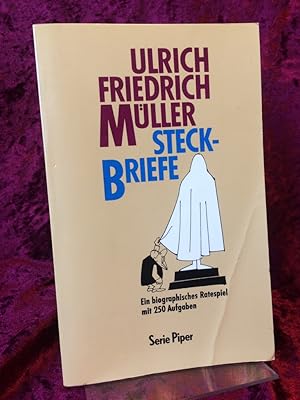 Steckbriefe. Ein biographisches Ratespiel mit 250 Aufgaben. Illustriert von Paul Flora.