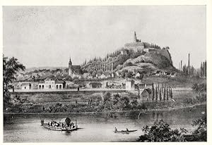 Siegburg. Ansicht von Südwesten - Gez. von A.Wirtzfeld, Lithographie von J.G.Bach.