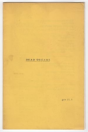 Immagine del venditore per Grande Ronde Review 12.5 (Issue Twelve and One Half, ca. 1970) - Dead Dreams venduto da Philip Smith, Bookseller