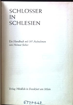 Schlösser in Schlesien : Ein Handbuch.