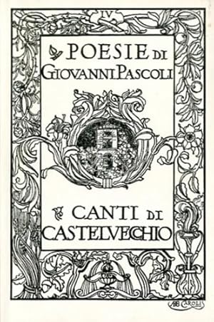 Image du vendeur pour Canti di Castelvecchio. mis en vente par FIRENZELIBRI SRL