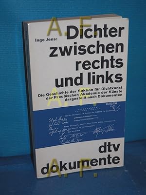 Bild des Verkufers fr Dichter zwischen rechts und links : d. Geschichte d. Sekt. fr Dichtkunst an d. Preuss. Akad. d. Knste dargest. nach d. Dokumenten. dtv , 2910 : dtv-Dokumente zum Verkauf von Antiquarische Fundgrube e.U.