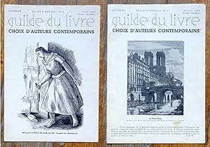 Seller image for Guilde du livre, bulletins mensuels numros 6-7, juin-juillet 1940. for sale by La Bergerie