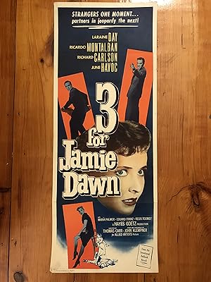 3 for Jamie Dawn Insert 1956 Laraine Day, Ricardo Montalban