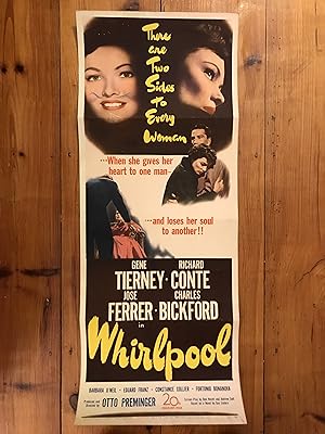 Imagen del vendedor de Whirlpool Insert 1950 Gene Tierney, Richard Conte a la venta por AcornBooksNH