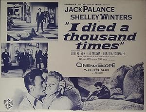 Imagen del vendedor de I Died a Thousand Times Synopsis Sheet 1955 Jack Palance, Shelley Winters a la venta por AcornBooksNH