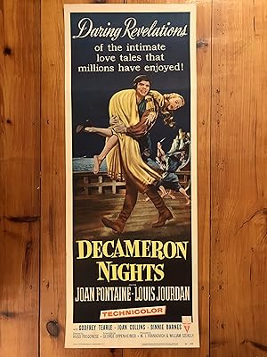 Seller image for Decameron Nights Insert1953 Joan Fontaine, Louis Jourdan for sale by AcornBooksNH