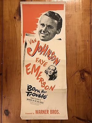 Image du vendeur pour Born For Trouble Insert 1945 Faye Emerson, Van Johnson mis en vente par AcornBooksNH