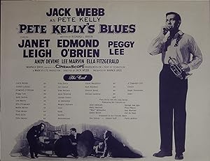 Pete Kelly's Blues Synopsis Sheet 1955 Jack Webb, Janet Leigh