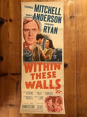 Immagine del venditore per Within These Walls Insert 1945 Thomas Mitchell, Mary Anderson venduto da AcornBooksNH