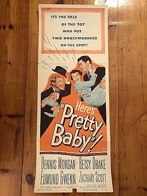 Image du vendeur pour Pretty Baby Insert 1950 Dennis Morgan, Betsy Drake mis en vente par AcornBooksNH