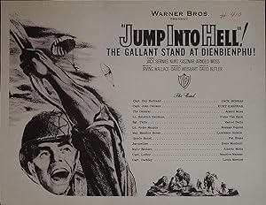 Seller image for Jump Into Hell Synopsis Sheet 1955 Jacques Sernas, Kurt Kasznar for sale by AcornBooksNH