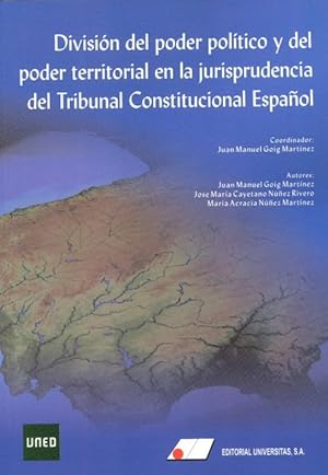 Imagen del vendedor de Divisin del poder poltico y del poder territorial en la jurisprudencia del Tribunal Constitucional Espaol a la venta por Vuestros Libros