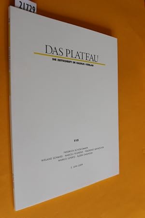 Das Plateau. Die Zeitschrift im Radius-Verlag. 20. Jahrgang, Nummer Einhundertdreizehn (Heft Nr. ...