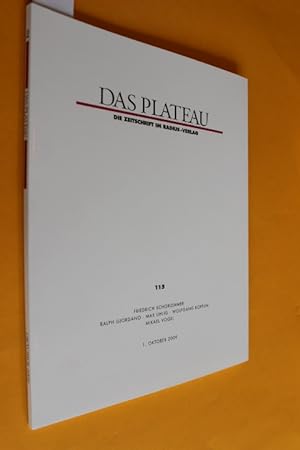 Das Plateau. Die Zeitschrift im Radius-Verlag. 20. Jahrgang, Nummer Einhundertfünfzehn (Heft Nr. ...