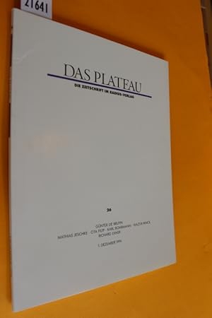 Das Plateau. Die Zeitschrift im Radius-Verlag, Fünfter Jahrgang, Nummer sechsundzwanzig (Heft Nr....