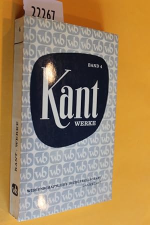 Seller image for Immanuel Kant: Werke in zehn Bnden - Band 4: Kritik der reinen Vernunft. Erster Teil. for sale by Antiquariat Tintentraum