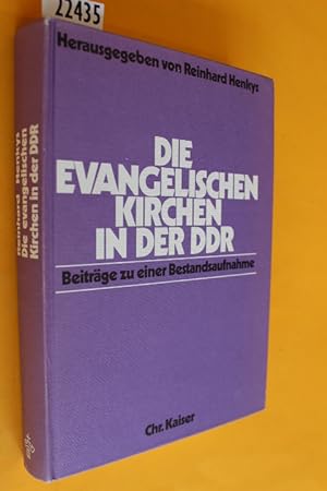 Seller image for Die Evangelischen Kirchen in der DDR. Beitrge zu einer Bestandsaufnahme. (gebundene Ausgabe) for sale by Antiquariat Tintentraum