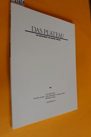Das Plateau. Die Zeitschrift im Radius-Verlag, Achter Jahrgang, Nummer vierundvierzig (Heft Nr. 4...
