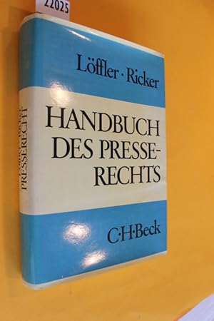 Imagen del vendedor de Handbuch des Presserechts a la venta por Antiquariat Tintentraum