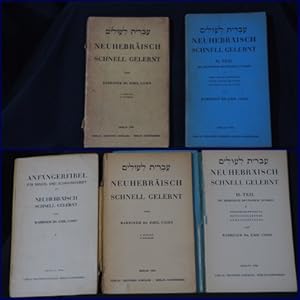 Neuhebräisch schnell gelernt. 1. Teil. 2. Teil. Mit hebräisch-deutschem Lexikon. Sprachgruppierun...