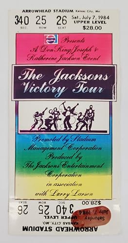 Seller image for The Jacksons Victory Tour Ticket for sale by Second Story Books, ABAA