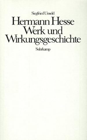 Bild des Verkufers fr Hermann Hesse, Werk und Wirkungsgeschichte zum Verkauf von Antiquariat Armebooks