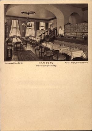 Bild des Verkufers fr Ansichtskarte / Postkarte Hamburg, Hotel Vier Jahreszeiten, Innenansicht zum Verkauf von akpool GmbH
