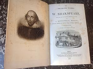 Seller image for The dramatic works of W. SHAKSPEARE with a biographical memoir . for sale by Lecapricorne