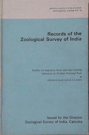 Seller image for Studies on Migratory Birds and Their Feeding Behaviour in Corbett National Park for sale by SEATE BOOKS