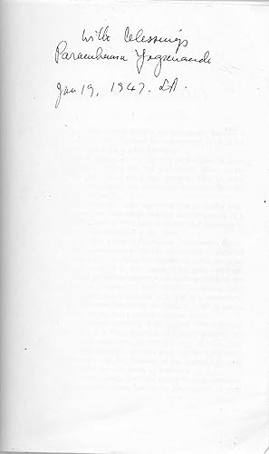 Bild des Verkufers fr Autobiography of a Yogi. Reprint of the Philosophical Library 1946 First Edition zum Verkauf von BASEMENT BOOKS