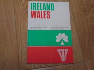Seller image for Ireland v Wales Saturday 9th March, 1968 for sale by Dublin Bookbrowsers