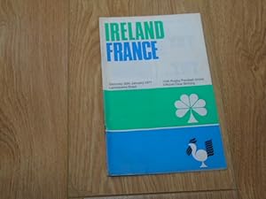 Seller image for Ireland v France Saturday 30 January, 1971 for sale by Dublin Bookbrowsers