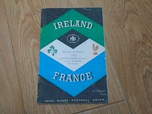 Seller image for Ireland v France Saturday 23rd January, 1965 for sale by Dublin Bookbrowsers