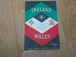 Seller image for Ireland v Wales Saturday 7th March, 1964 for sale by Dublin Bookbrowsers
