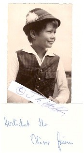 OLIVER GRIMM (1948-2017) deutscher Kinderstar, der beliebteste Kinderstar der 1950er Jahre in Deu...