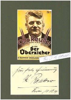 OTTO REUTTER (1870-1931) dt. Vortragskünstler, Kabarettist, Sänger, Verfasser von Liedern und Kom...