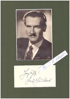 Bild des Verkufers fr KARL SCHNBCK (1909-2001) sterreichischer Schauspieler, in erster Ehe mit der Schauspielerin Herta Saal und ab 1965 in zweiter Ehe mit der Schauspielerin Corinna Genest verheiratet zum Verkauf von Herbst-Auktionen