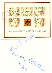 Imagen del vendedor de WALTER SCHEEL (1919-2016) deutscher BUNDESPRSIDENT, FDP-Ehrenvorsitzender a la venta por Herbst-Auktionen