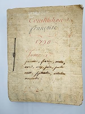 Constitution française. Recueil de 287 lois, édits, proclamations, etc, pour l'année 1790