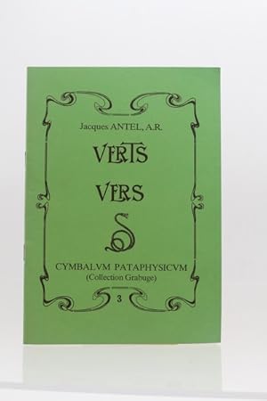 Bild des Verkufers fr Verts vers zum Verkauf von Librairie Le Feu Follet