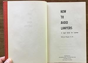 How to Avoid Lawyers: A Legal Guide for Laymen