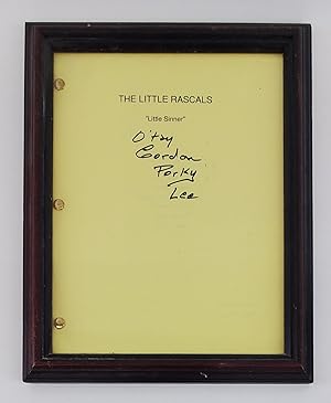 Little Rascals "Little Sinner" Script [Signed]