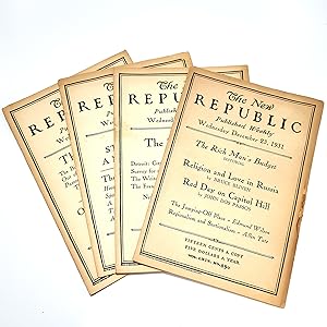 Image du vendeur pour The New Republic - 4 issues (Dec 1931 - July 1932) mis en vente par Boyd Used & Rare Books