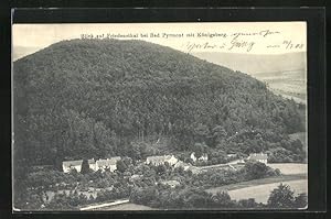 Image du vendeur pour Ansichtskarte Bad Pyrmont, Blick auf Friedenstal mit Knigsberg mis en vente par Bartko-Reher