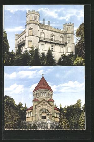 Ansichtskarte Starnberg, Schloss Berg, Gedächtniskapelle