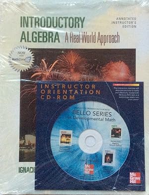 Seller image for Introductory Algebra a Real-World Approach Annotated Instructor's Edition with Orientation CD-ROM, Instructor's Access Kit for sale by Jay's Basement Books