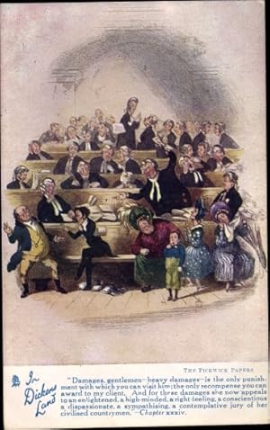 Seller image for Knstler Ansichtskarte / Postkarte In Dickens Land, The Pickwick Papers - Tuck 6012 for sale by akpool GmbH