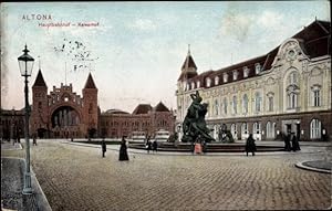 Ansichtskarte / Postkarte Hamburg Altona, Hauptbahnhof, Straßenansicht, Kaiserhof