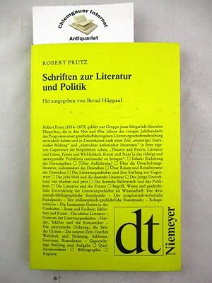 Seller image for Schriften zur Literatur und Politik. Ausgewhlt u. mit einer Einfhrung hrsg. von Bernd Hppauf, Deutsche Texte , 27 for sale by Chiemgauer Internet Antiquariat GbR